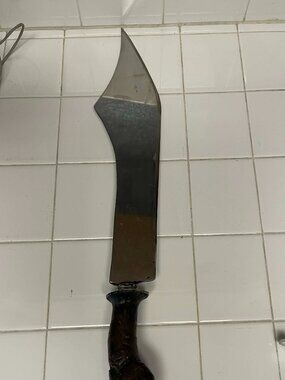 knife with black handle